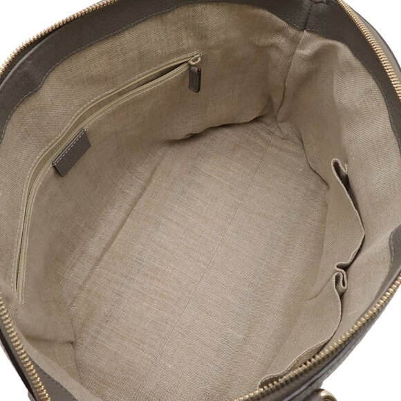 GUCCI Gray Leather Shoulder Bag - Picture 9 of 10